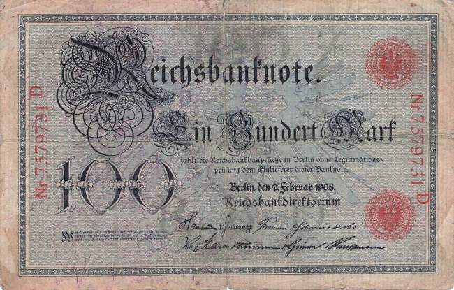 100 Mark 1908 ro.33a Z/A